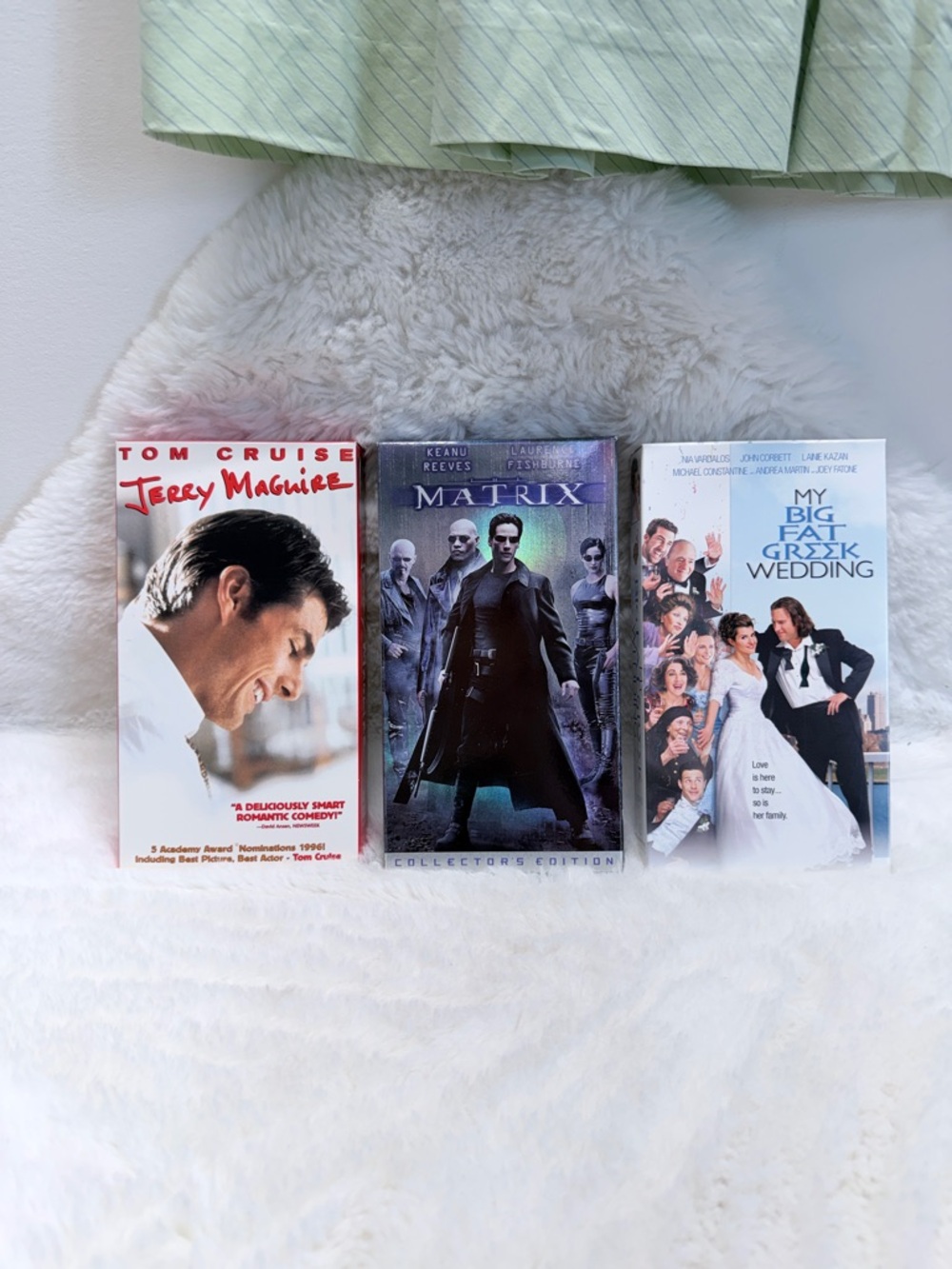 VHS Jerry Meguire, The Matrix, and My Big Fat Greek Wedding Bundle 📼